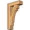 Ekena Millwork Merced Block Rough Sawn Bracket w/ Offset Brace, Western Red Cedar, 6"W x 18"D x 30"H BKT0604X18X30MRC05RWR - alternate 1